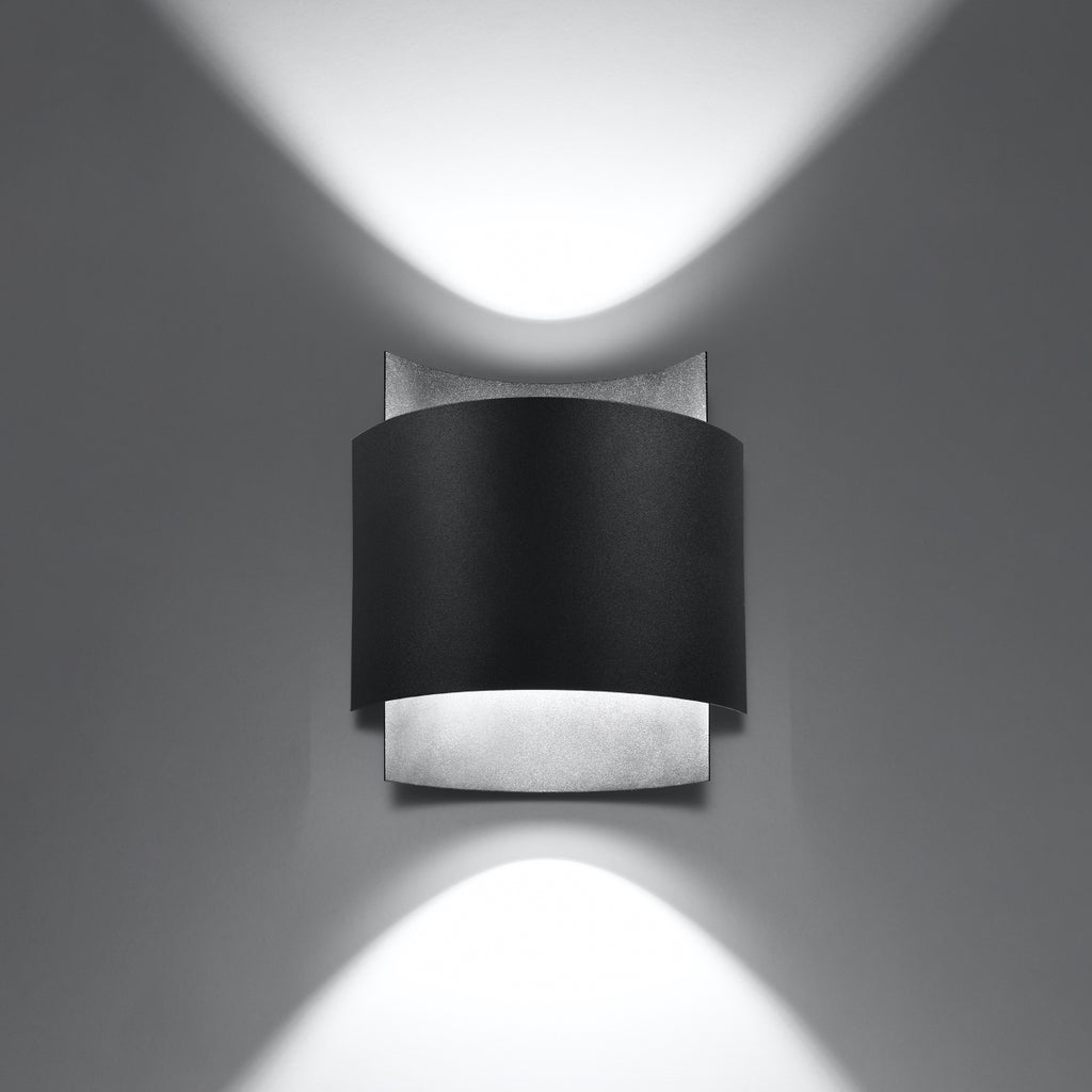 Wandleuchte IMPACT schwarz Sollux Lighting
