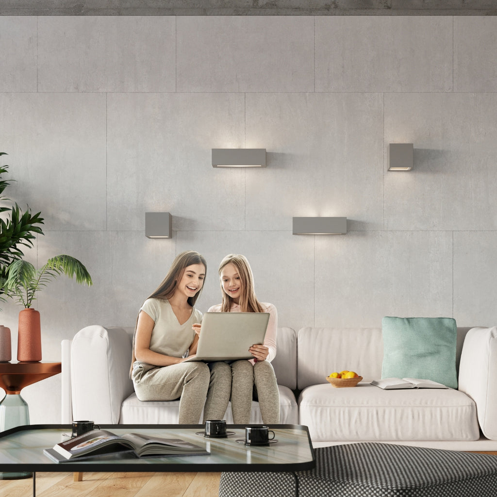 Wandleuchte Keramik LEO grau Sollux Lighting