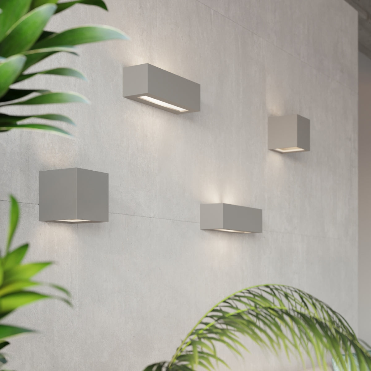 Wandleuchte Keramik LEO grau Sollux Lighting