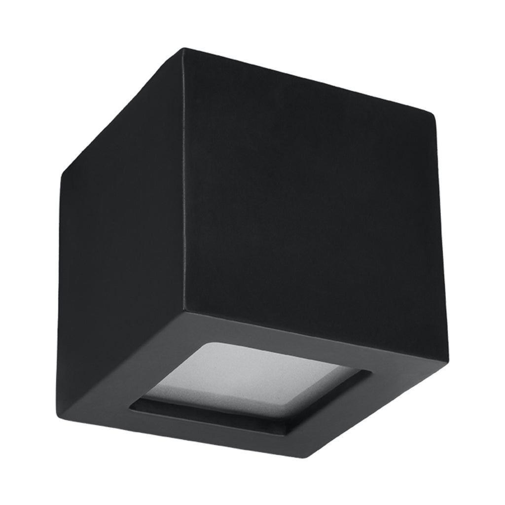 Wandleuchte Keramik LEO schwarz Sollux Lighting