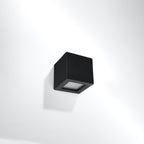 Wandleuchte Keramik LEO schwarz Sollux Lighting