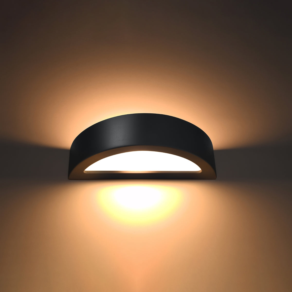 Wandleuchte Keramik ATENA schwarz Sollux Lighting