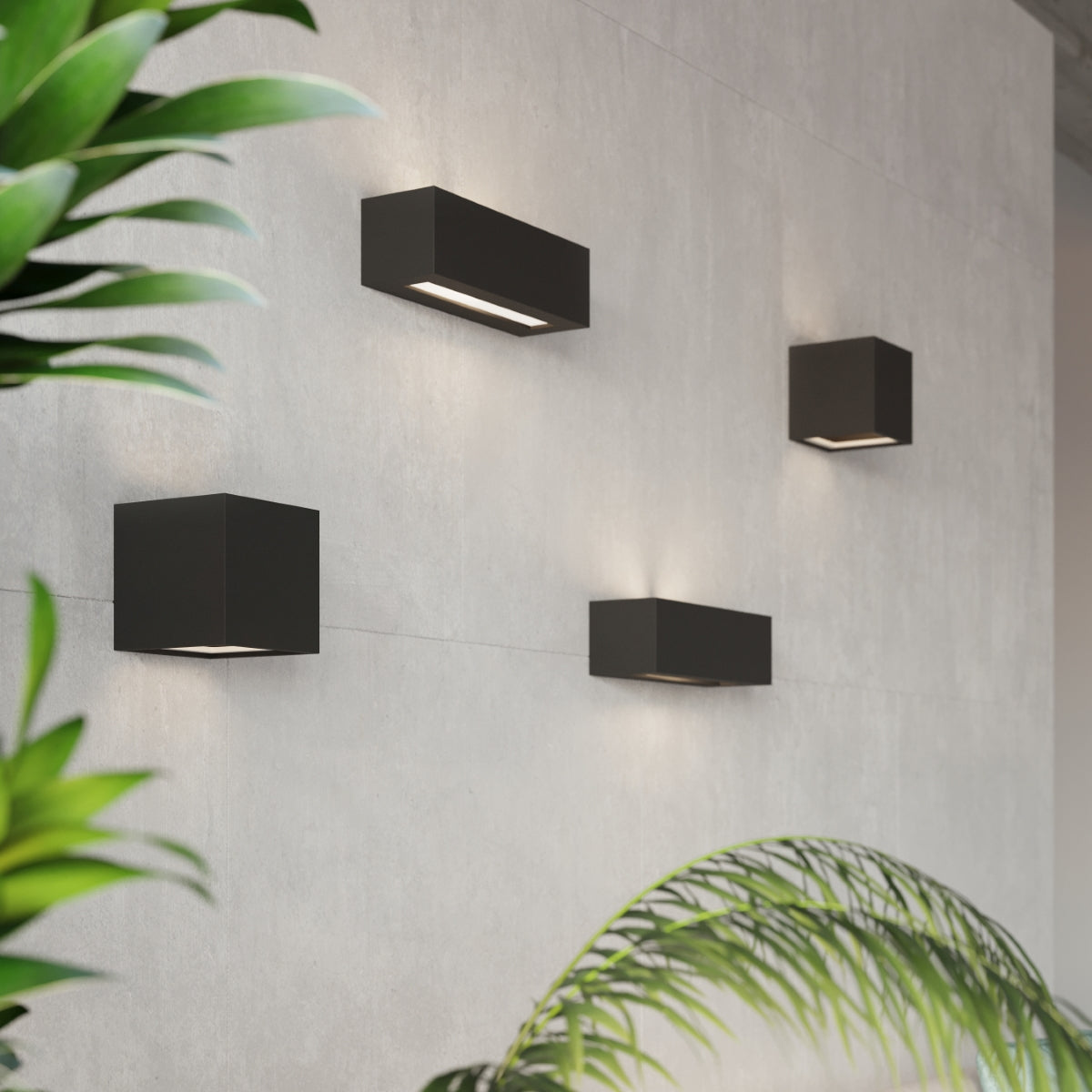 Wandleuchte Keramik VEGA schwarz Sollux Lighting