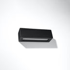 Wandleuchte Keramik VEGA schwarz Sollux Lighting