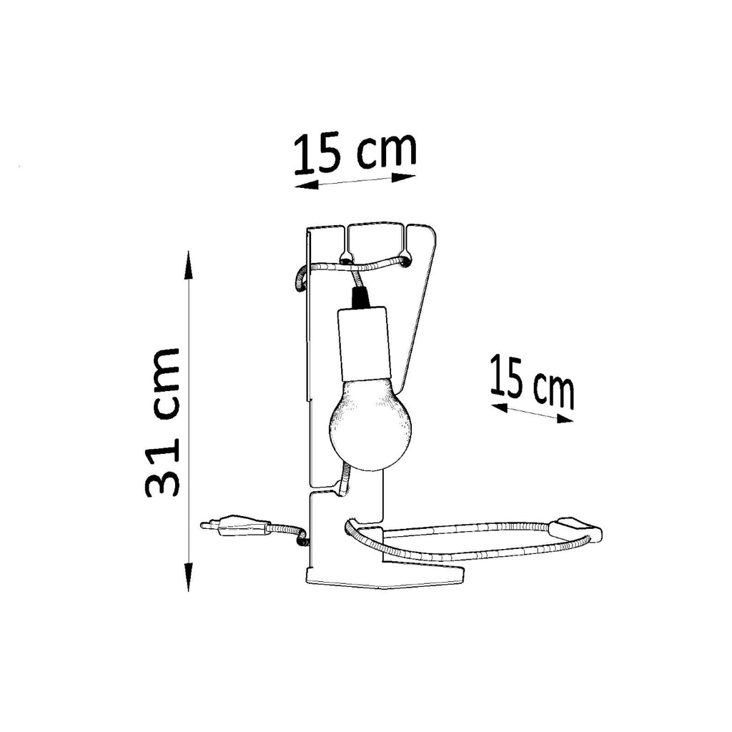 Tischleuchte ARBY schwarz Sollux Lighting