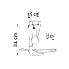 Tischleuchte ARBY schwarz Sollux Lighting