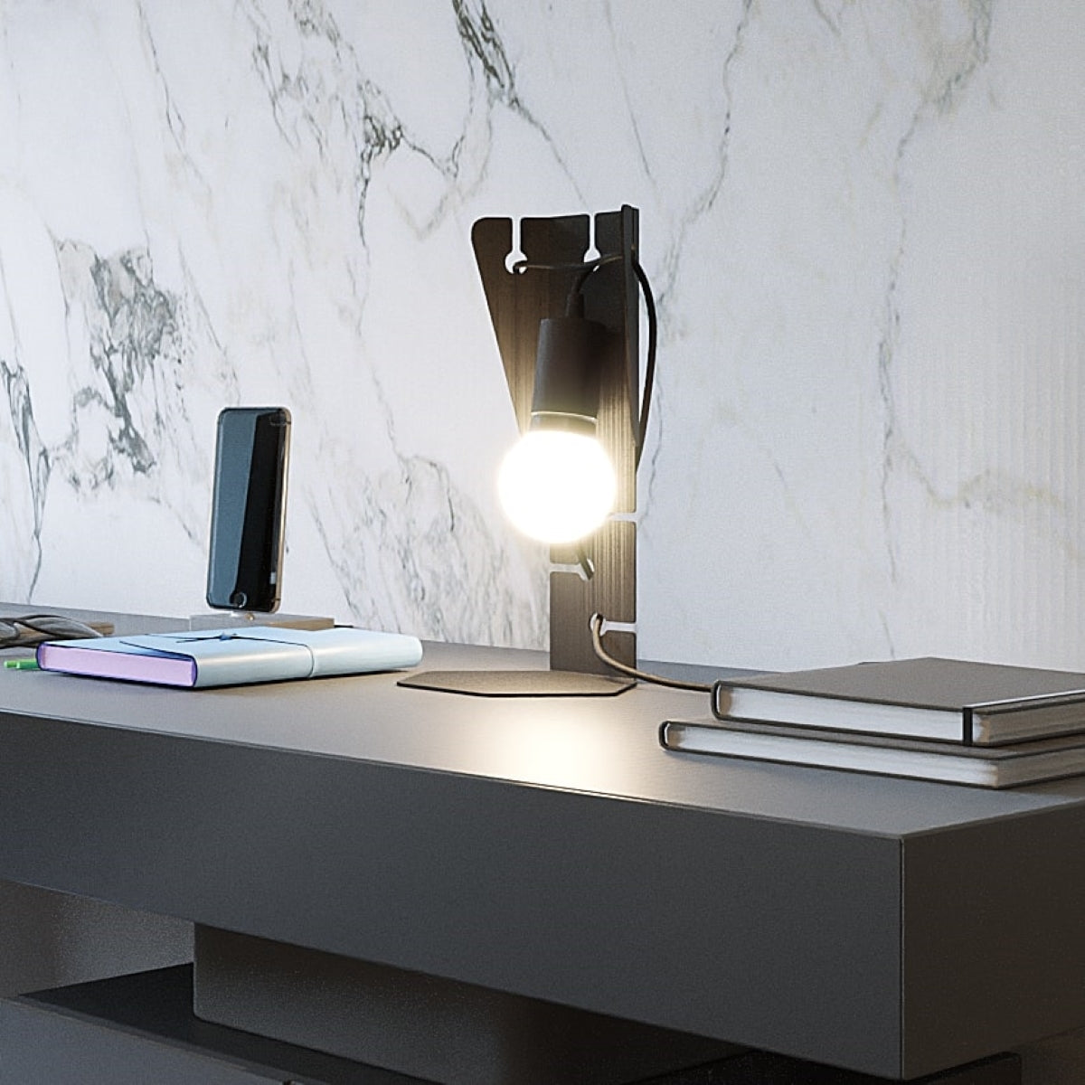 Tischleuchte ARBY schwarz Sollux Lighting