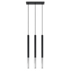 Pendelleuchte MOZAICA 3L schwarz & chrom Sollux Lighting