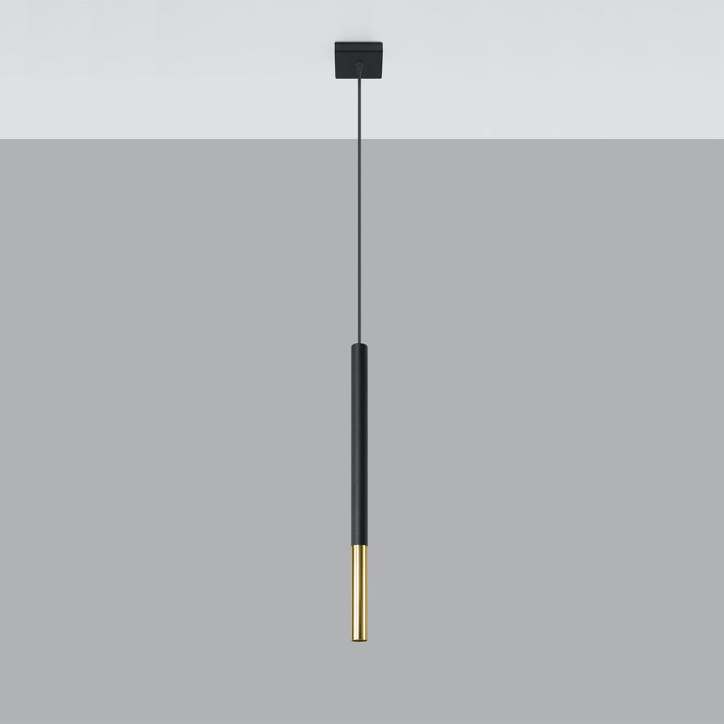 Pendelleuchte MOZAICA 1 schwarz & gold Sollux Lighting