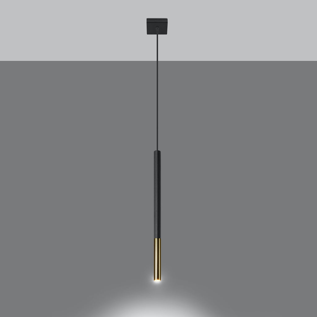 Pendelleuchte MOZAICA 1 schwarz & gold Sollux Lighting