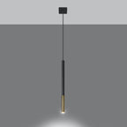 Pendelleuchte MOZAICA 1 schwarz & gold Sollux Lighting