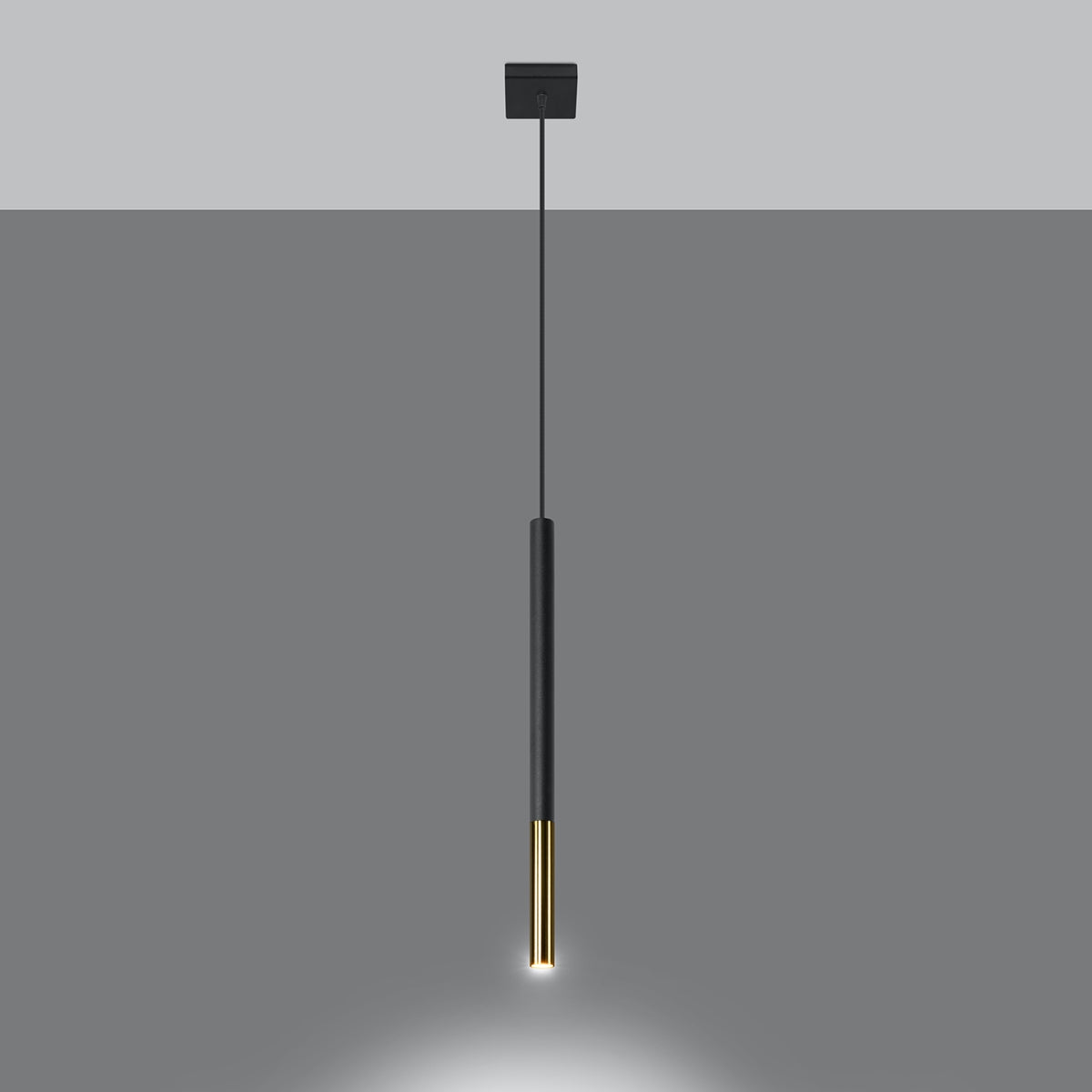Pendelleuchte MOZAICA 1 schwarz & gold Sollux Lighting