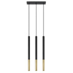 Pendelleuchte MOZAICA 3L schwarz & gold Sollux Lighting