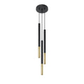 Pendelleuchte MOZAICA 3P schwarz & gold Sollux Lighting