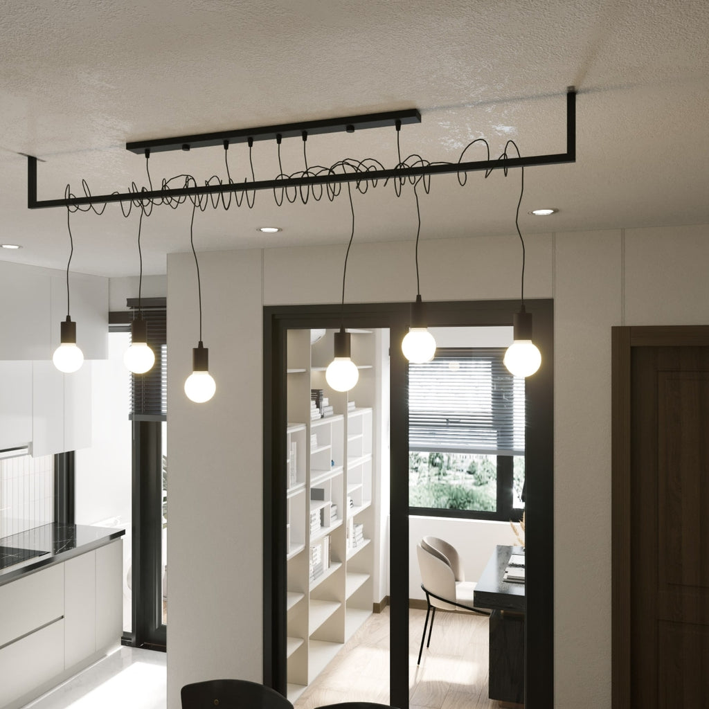 Pendelleuchte SALAMANCA 2 schwarz Sollux Lighting