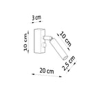 Wandleuchte EYETECH 1 schwarz Sollux Lighting