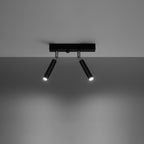 Deckenleuchte - Spot - Strahler EYETECH 2 schwarz Sollux Lighting