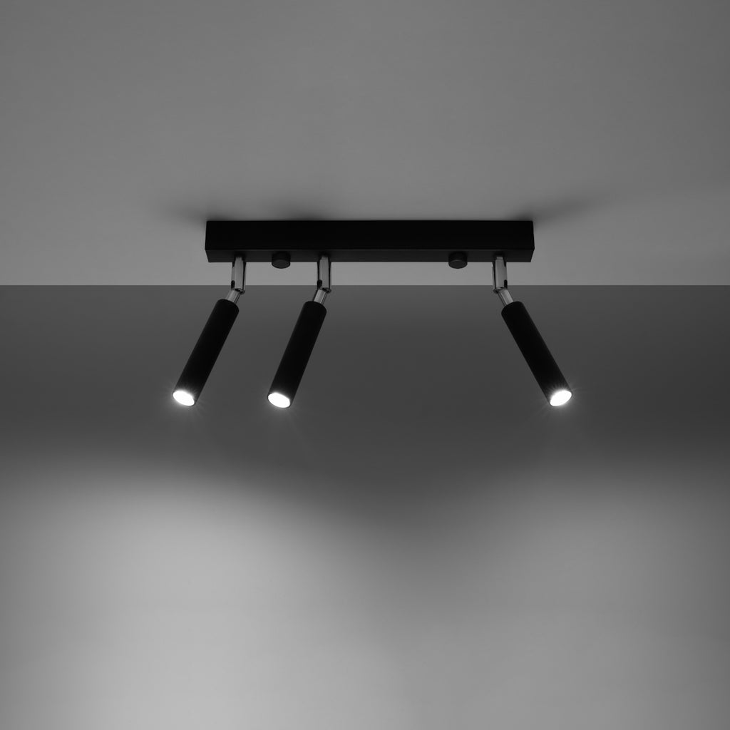 Deckenleuchte - Spot - Strahler EYETECH 3 schwarz Sollux Lighting