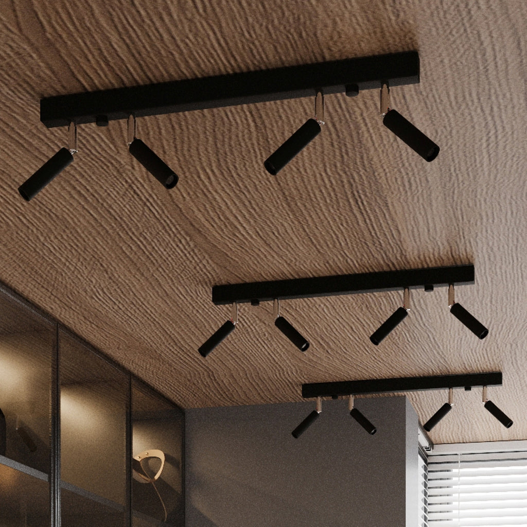 Deckenleuchte - Spot - Strahler EYETECH 4 schwarz Sollux Lighting