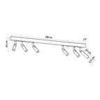 Deckenleuchte - Spot - Strahler EYETECH 6 schwarz Sollux Lighting
