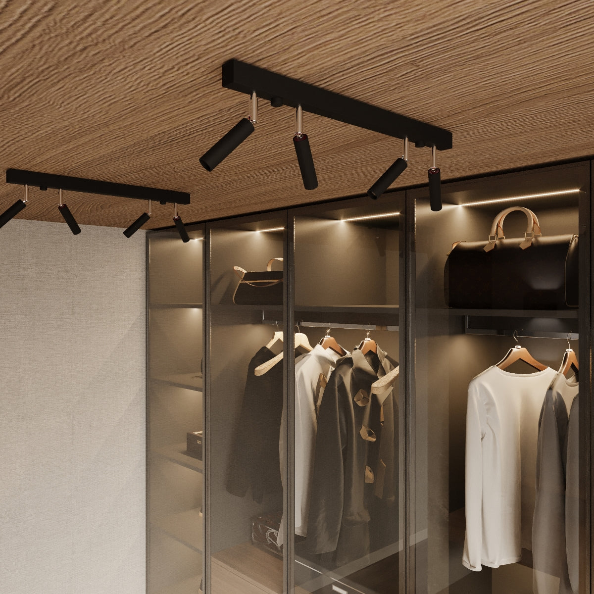 Deckenleuchte - Spot - Strahler EYETECH 6 schwarz Sollux Lighting