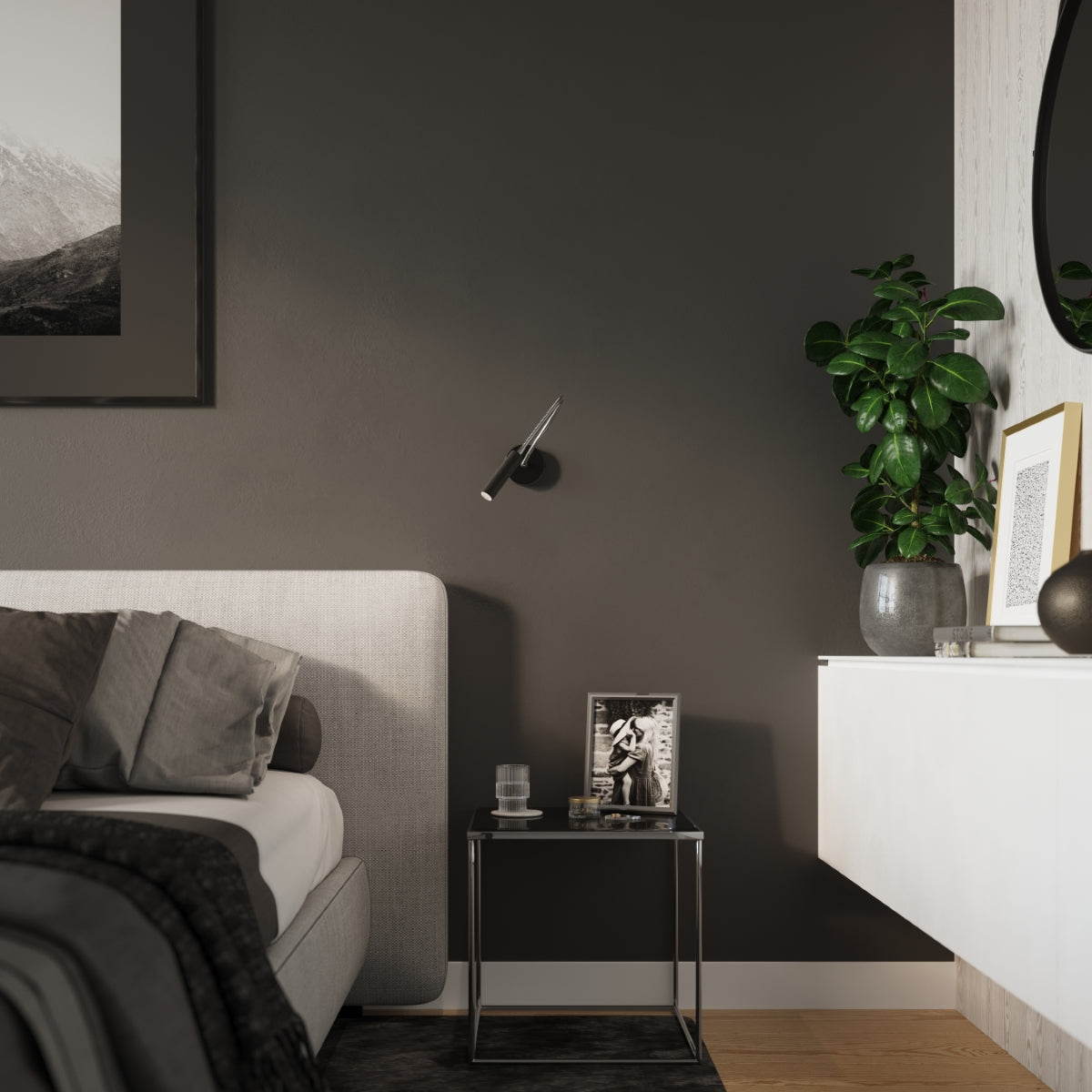 Wandleuchte AXIL schwarz Sollux Lighting