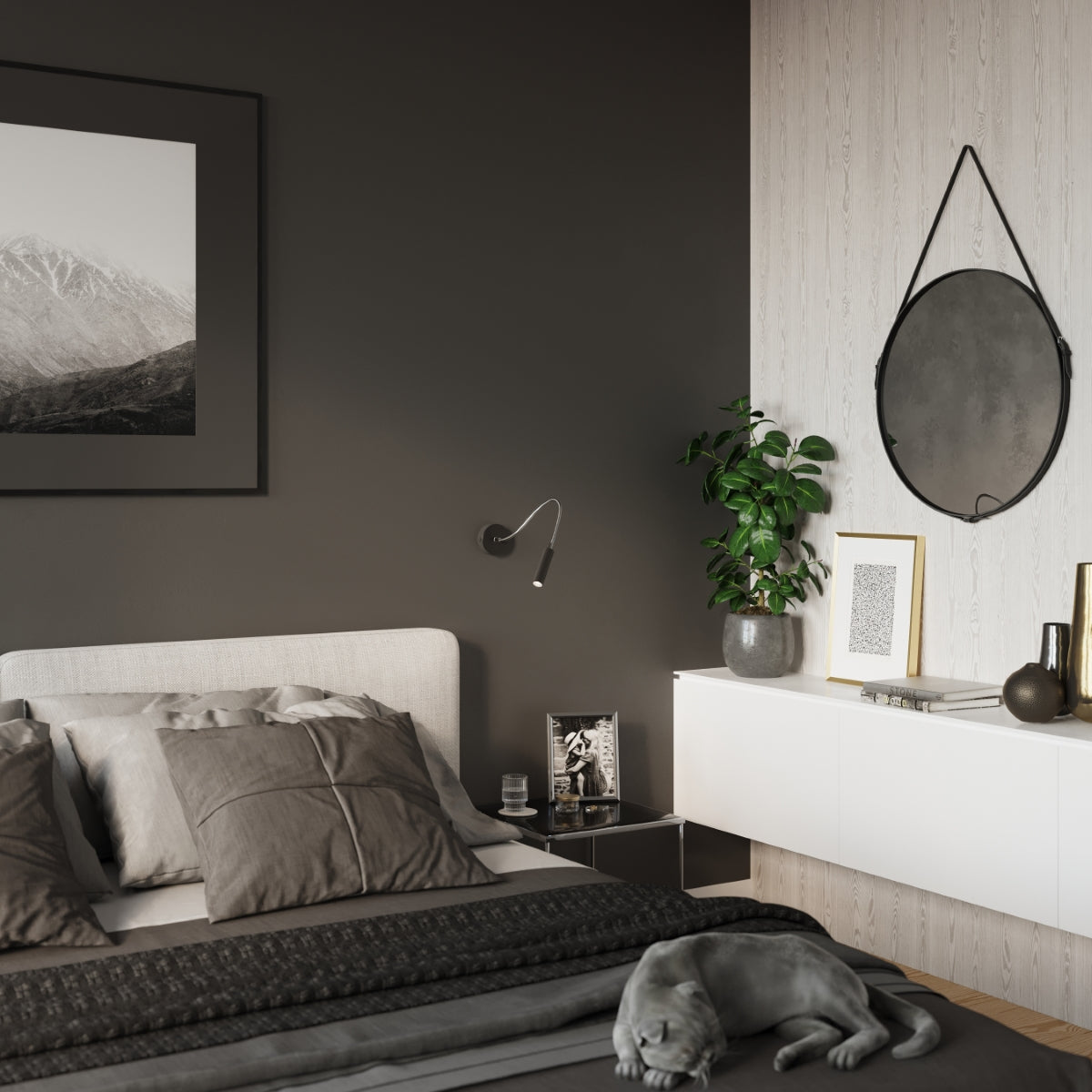 Wandleuchte AXIL schwarz Sollux Lighting