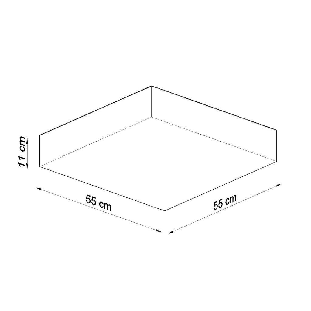 Deckenleuchte HORUS 55 grau Sollux Lighting