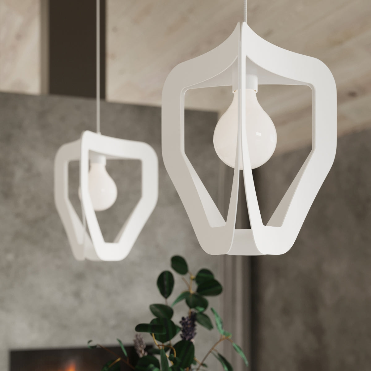 Pendelleuchte TRES weiß Sollux Lighting