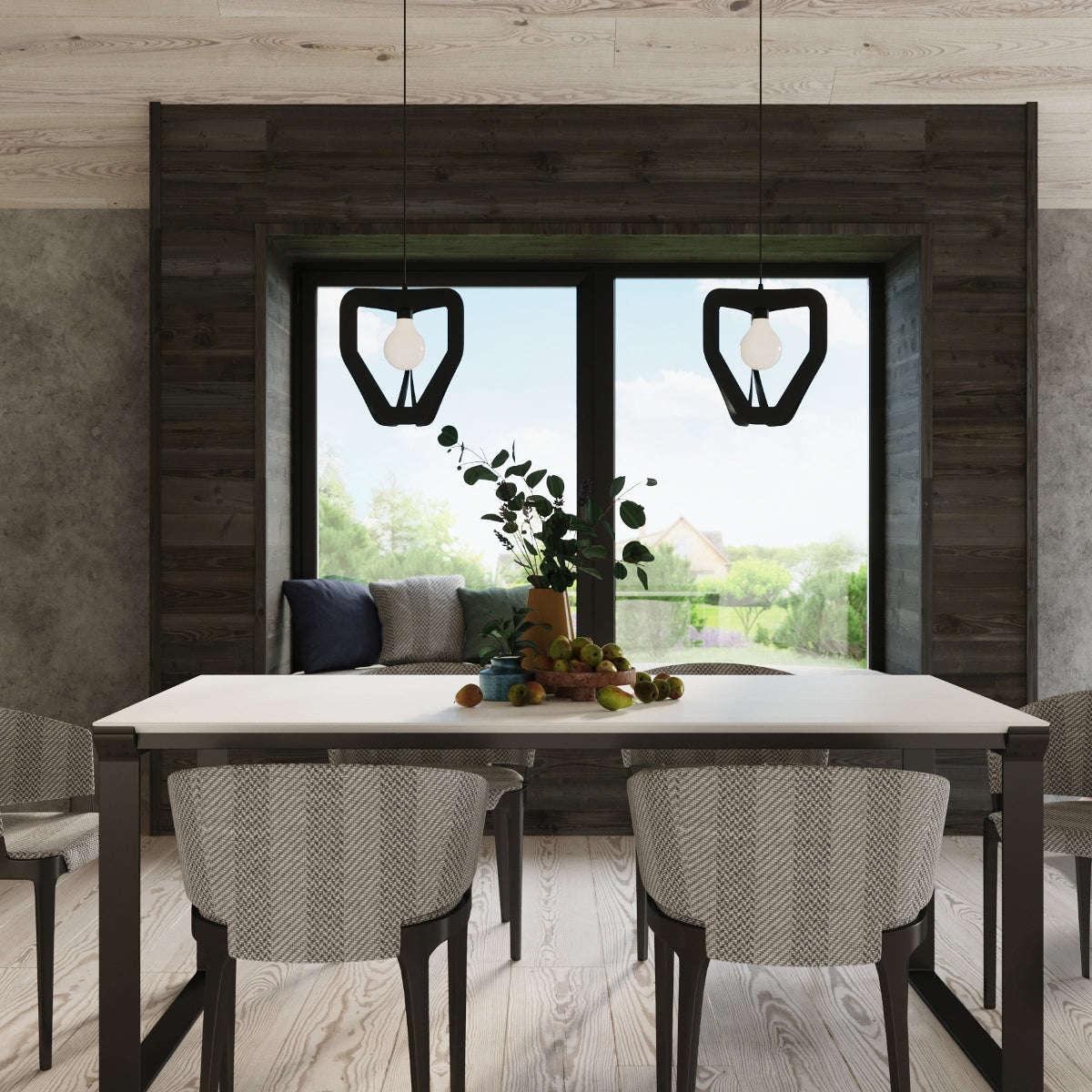 Pendelleuchte TRES schwarz Sollux Lighting