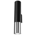 Wandleuchte LOOPEZ schwarz & chrom Sollux Lighting