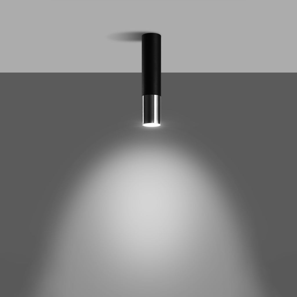 Deckenleuchte - Spot - Strahler LOOPEZ schwarz & chrom Sollux Lighting