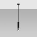 Pendelleuchte LOOPEZ 1 schwarz & chrom Sollux Lighting