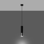 Pendelleuchte LOOPEZ 1 schwarz & chrom Sollux Lighting