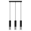 Pendelleuchte LOOPEZ 3L schwarz & chrom Sollux Lighting