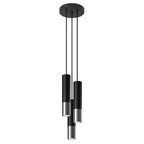 Pendelleuchte LOOPEZ 3P schwarz & chrom Sollux Lighting