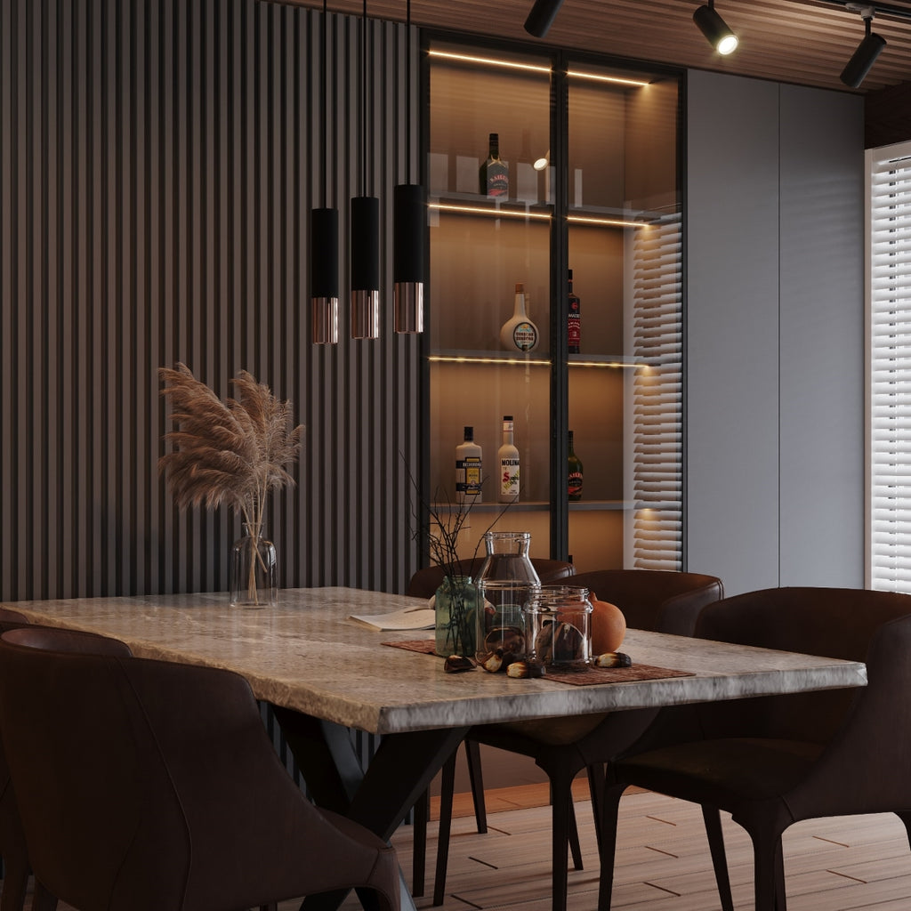 Wandleuchte LOOPEZ schwarz & kupfer Sollux Lighting
