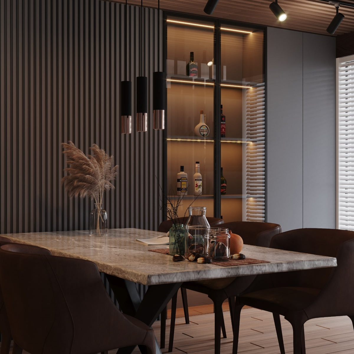 Wandleuchte LOOPEZ schwarz & kupfer Sollux Lighting