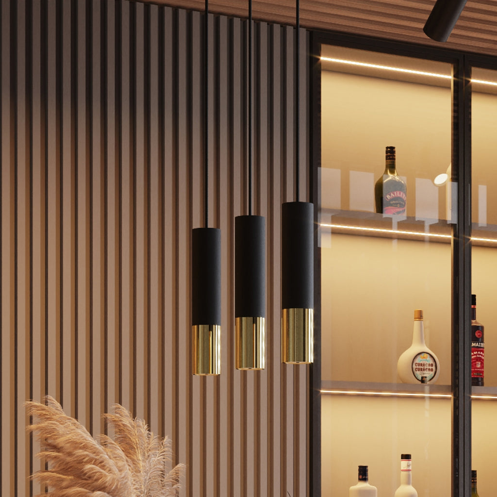 Deckenleuchte - Spot - Strahler LOOPEZ schwarz & gold Sollux Lighting