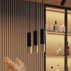 Deckenleuchte - Spot - Strahler LOOPEZ schwarz & gold Sollux Lighting