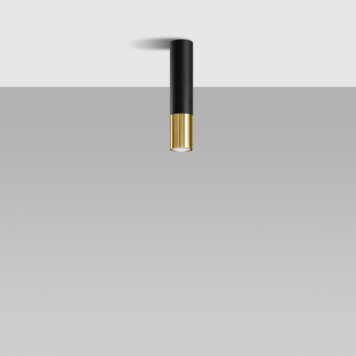 Deckenleuchte - Spot - Strahler LOOPEZ schwarz & gold Sollux Lighting