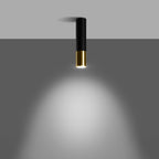 Deckenleuchte - Spot - Strahler LOOPEZ schwarz & gold Sollux Lighting