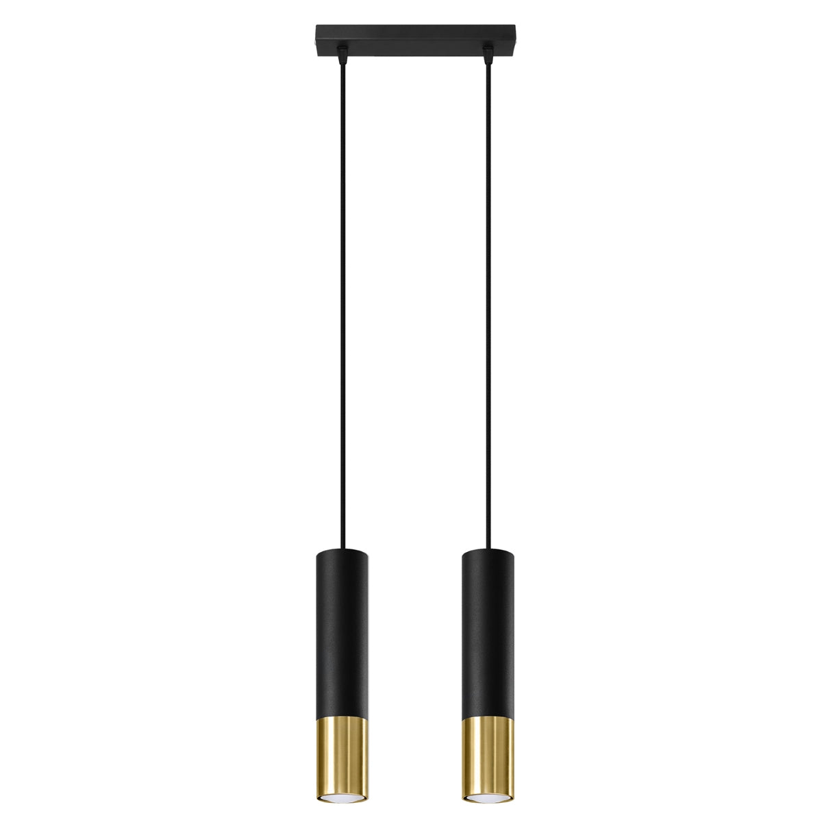 Pendelleuchte LOOPEZ 2 schwarz & gold Sollux Lighting