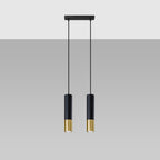 Pendelleuchte LOOPEZ 2 schwarz & gold Sollux Lighting