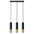 Pendelleuchte LOOPEZ 3L schwarz & gold Sollux Lighting