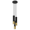 Pendelleuchte LOOPEZ 3P schwarz & gold Sollux Lighting