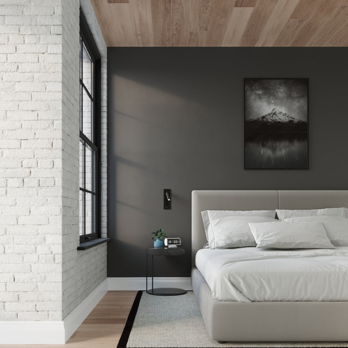 Wandleuchte ENIF schwarz Sollux Lighting