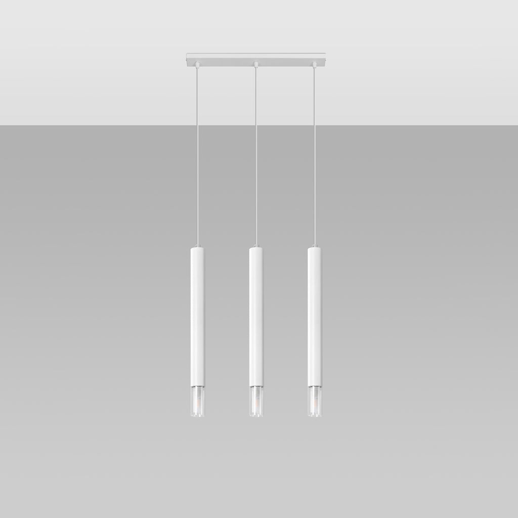 Pendelleuchte WEZYR 3 weiß Sollux Lighting