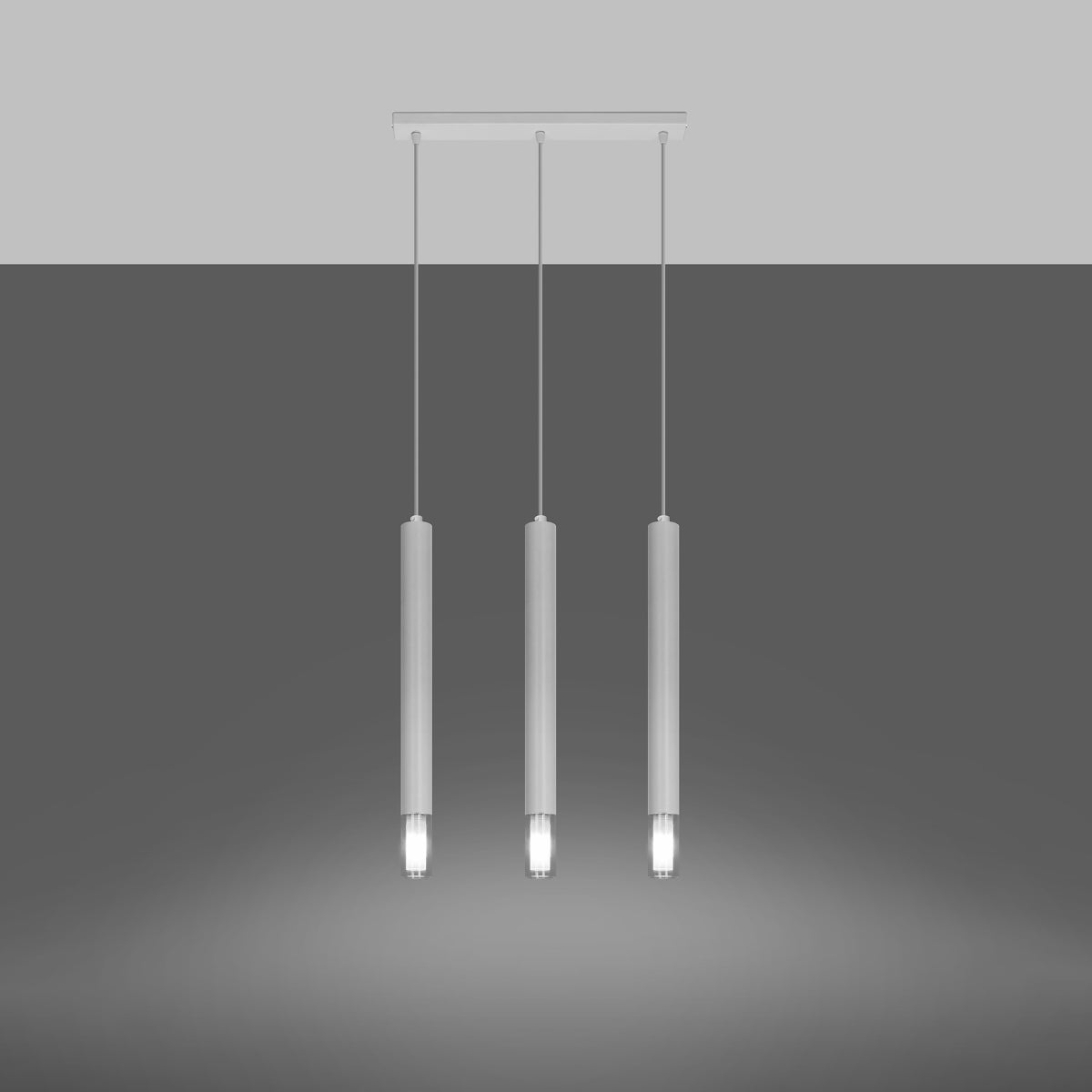 Pendelleuchte WEZYR 3 weiß Sollux Lighting