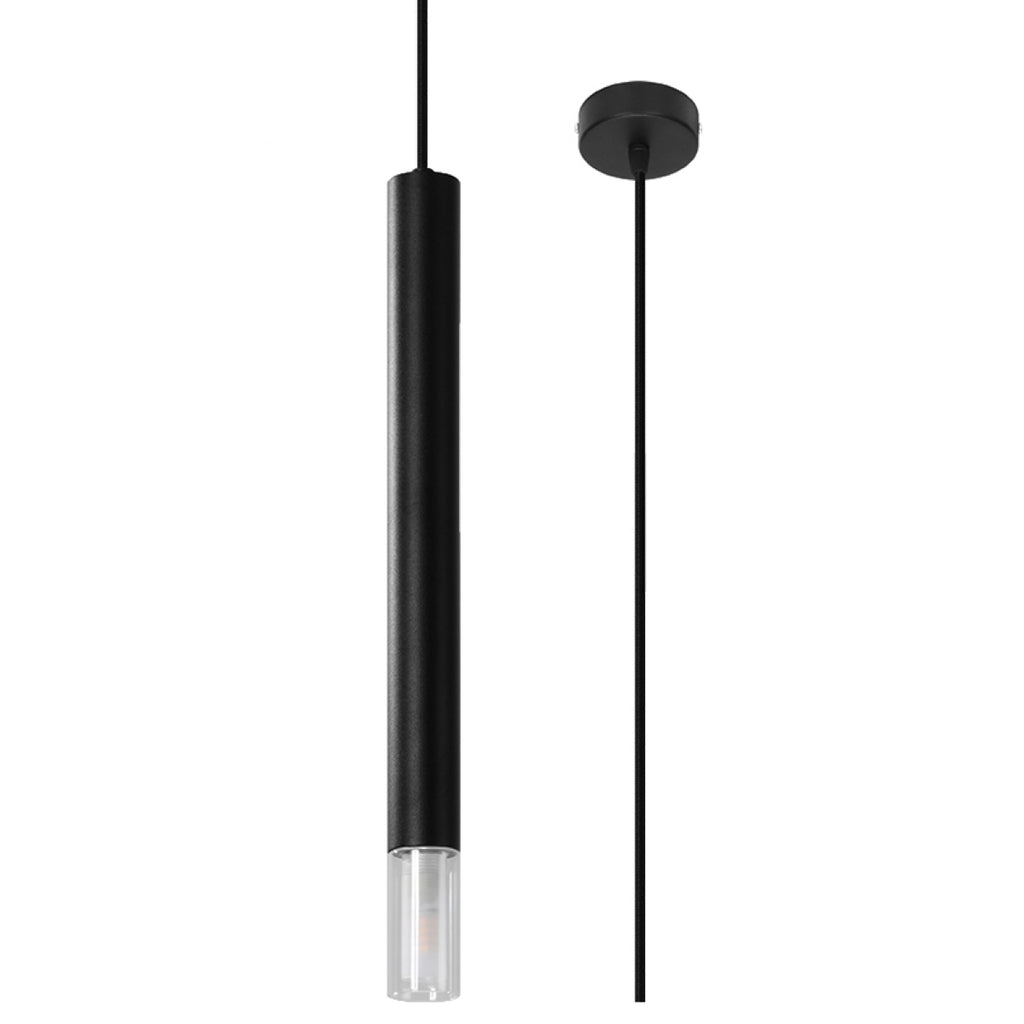 Pendelleuchte WEZYR 1 schwarz Sollux Lighting